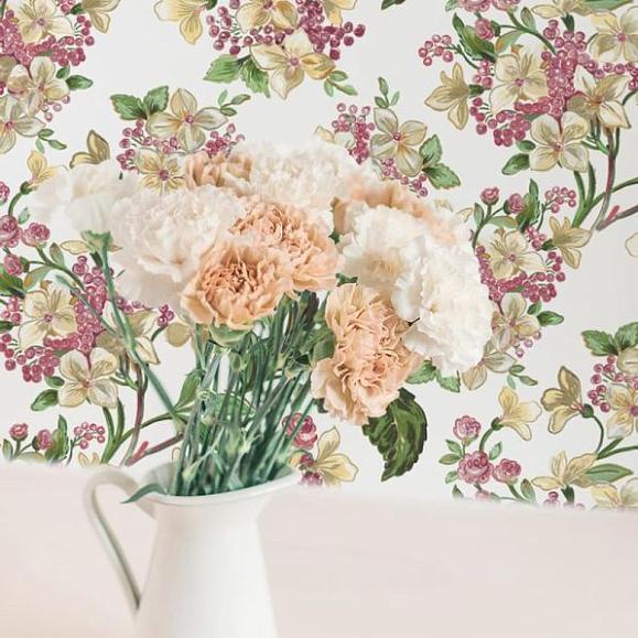 Обои Coordonne 8800040N Flowery White