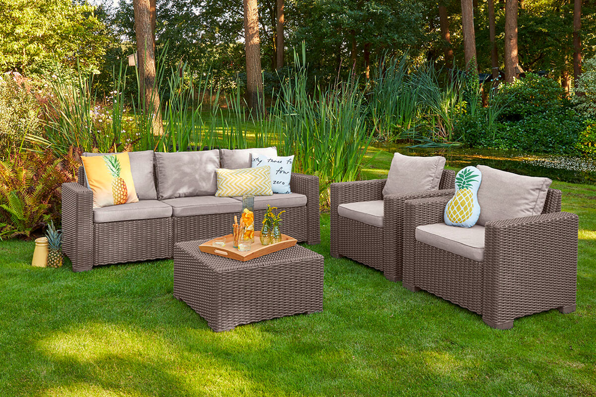 Комплект мебели California 3 Seater Set, капучино