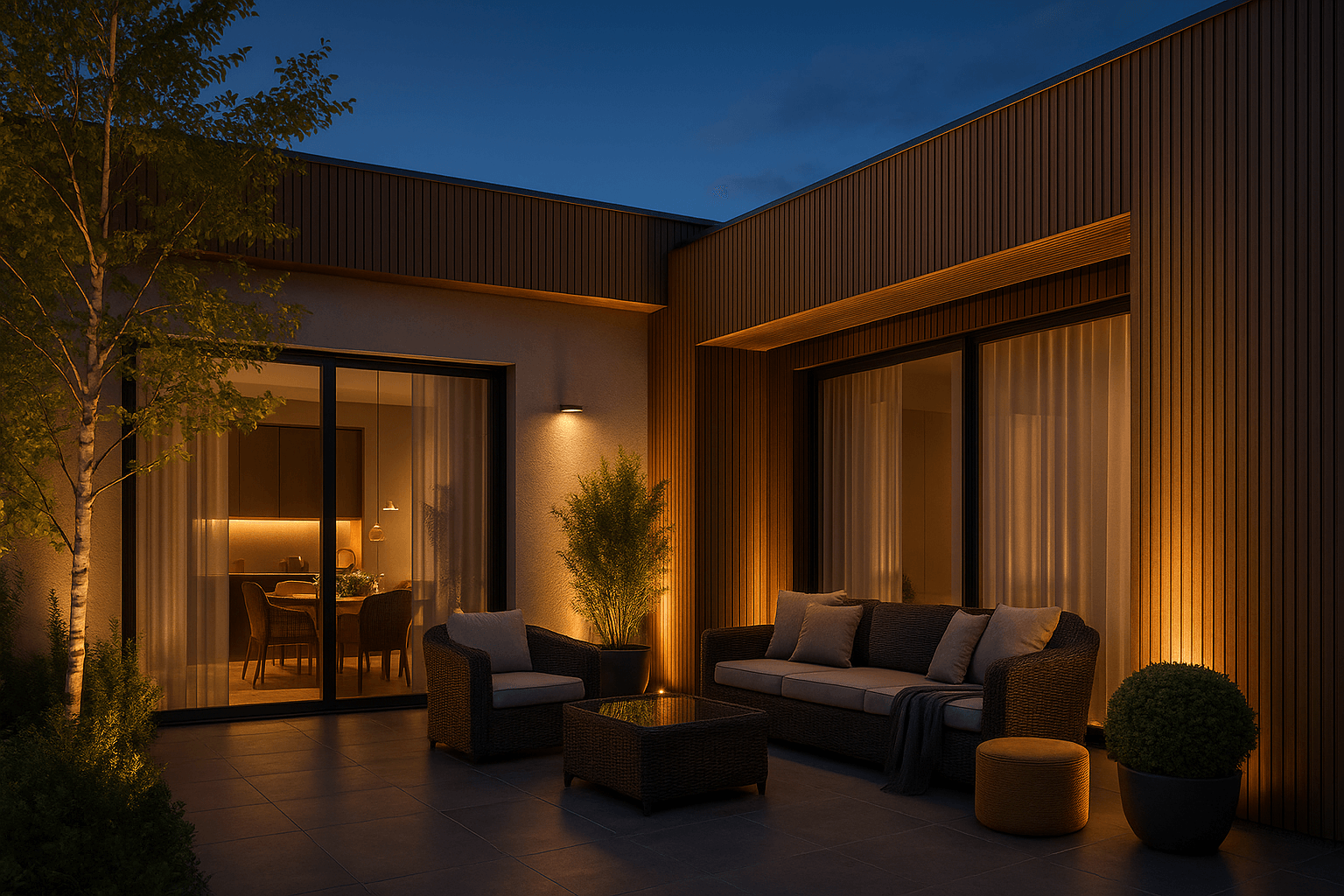 Фасадная реечная панель ДПК Holzhof Эко / Eco 219*24*3000мм, Коричневый