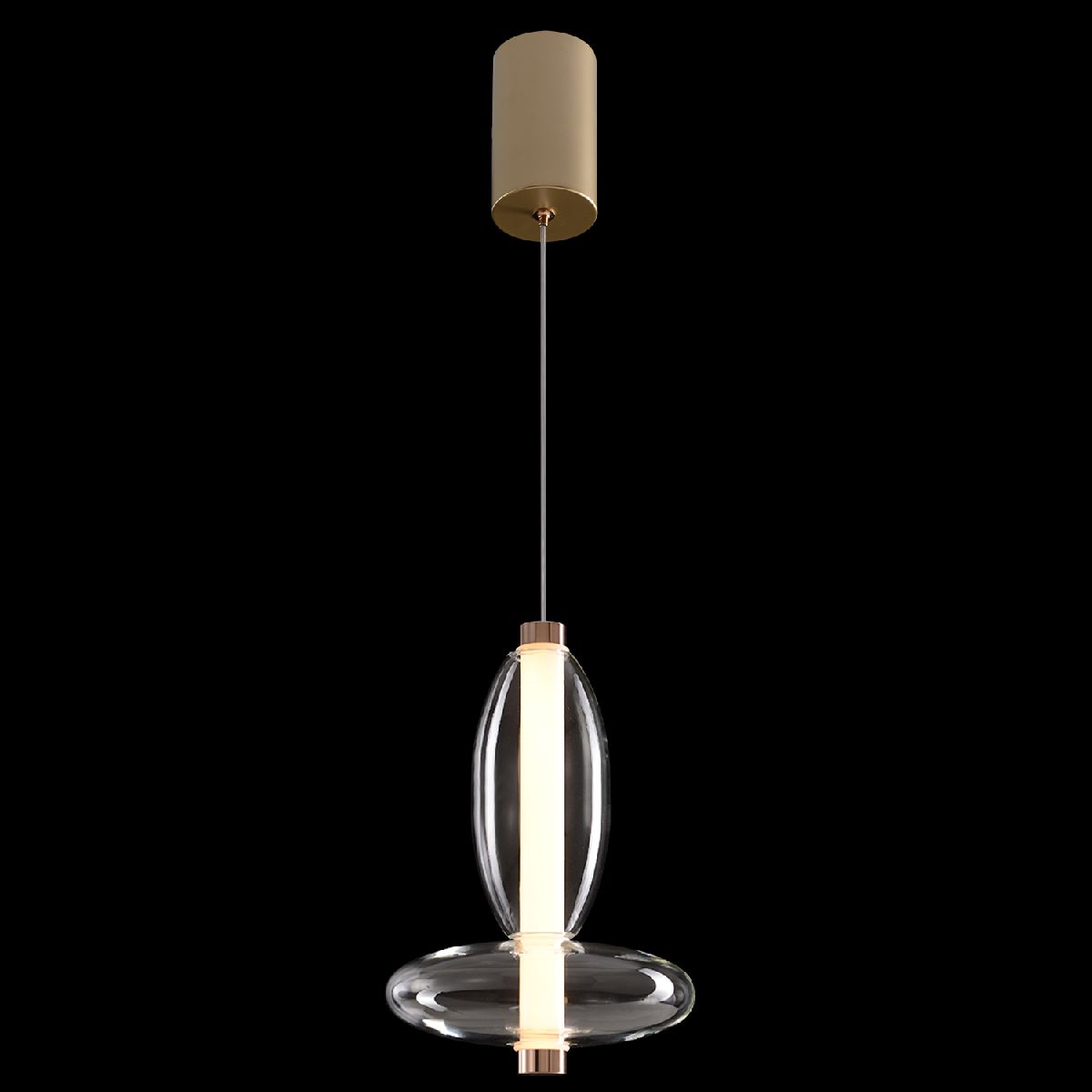 Подвесной светильник Crystal Lux QUASAR SP7W LED TRANSPARENT