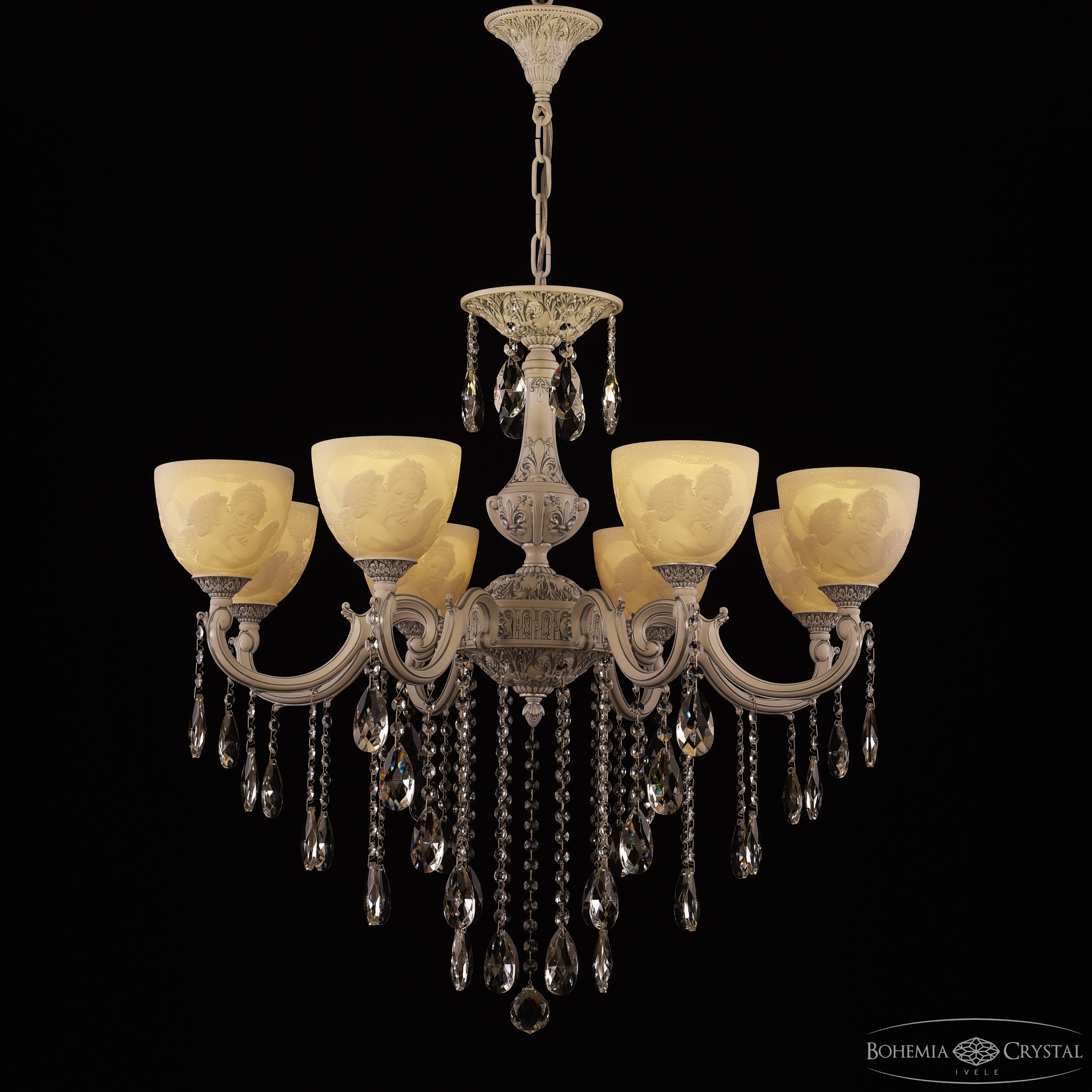Подвесная люстра Bohemia Ivele Crystal AL78101/8/250 B WMN P1 U Angel