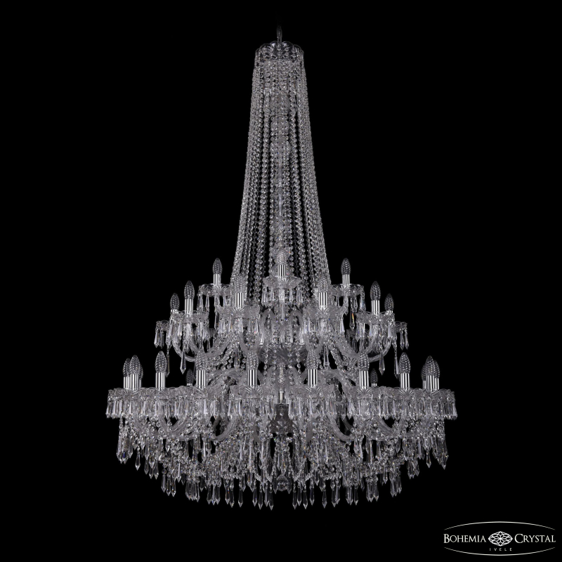 Подвесная люстра Bohemia Ivele Crystal 1403/20+10+5/400/h-164/2d Ni