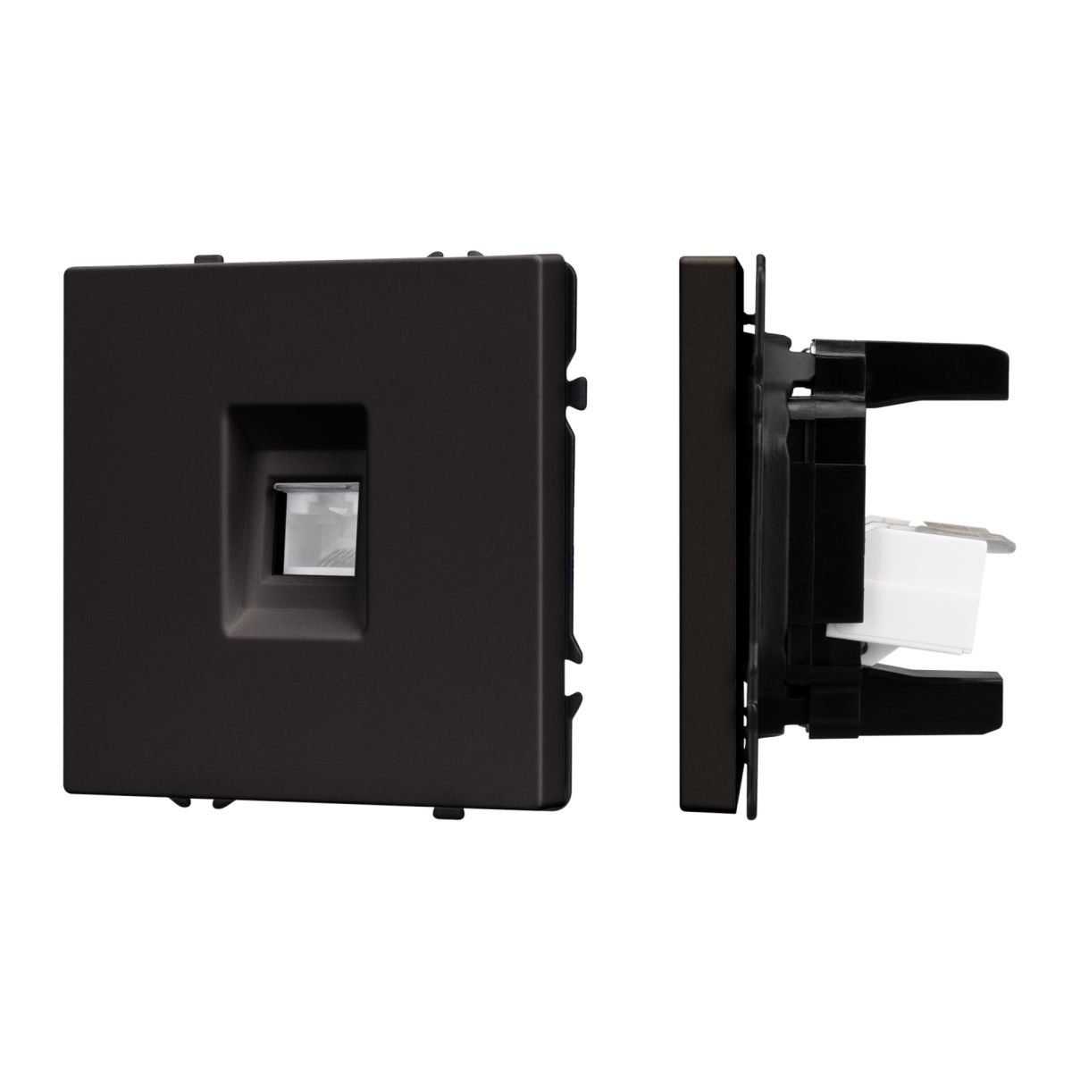 Механизм компьютерной розетки Arlight SCT-NOBE-MPC1-SFPL-BK (RJ-45, CAT6) 054305