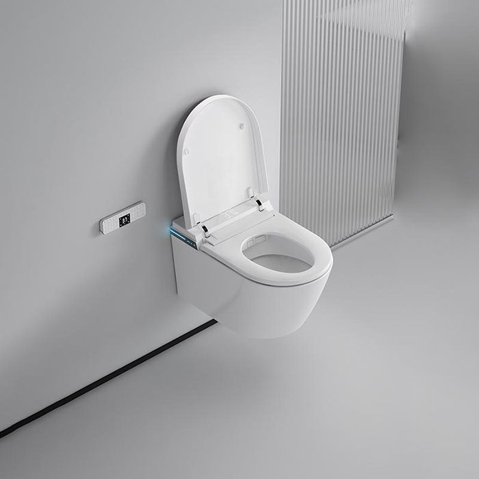 NEMO Унитаз с функцией биде 60x38см., подвесной, электронный, tornado, сиденье микролифт, цвет: белый