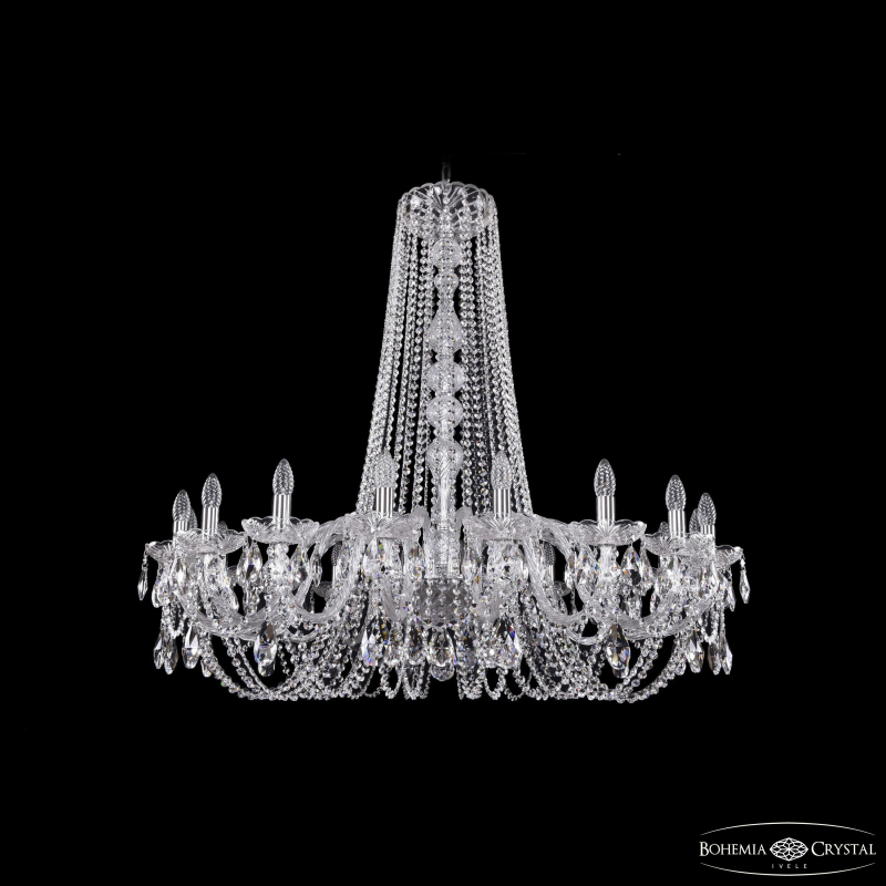 Подвесная люстра Bohemia Ivele Crystal 1402/18/400/h-105 Ni