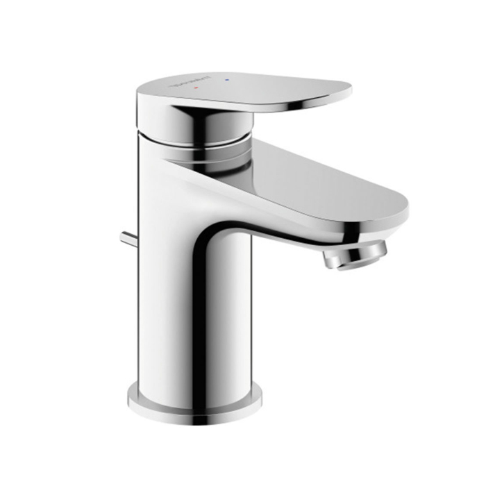 Duravit Wave Смеситель для раковины, 1 отв., с донным клапаном, цвет: хром