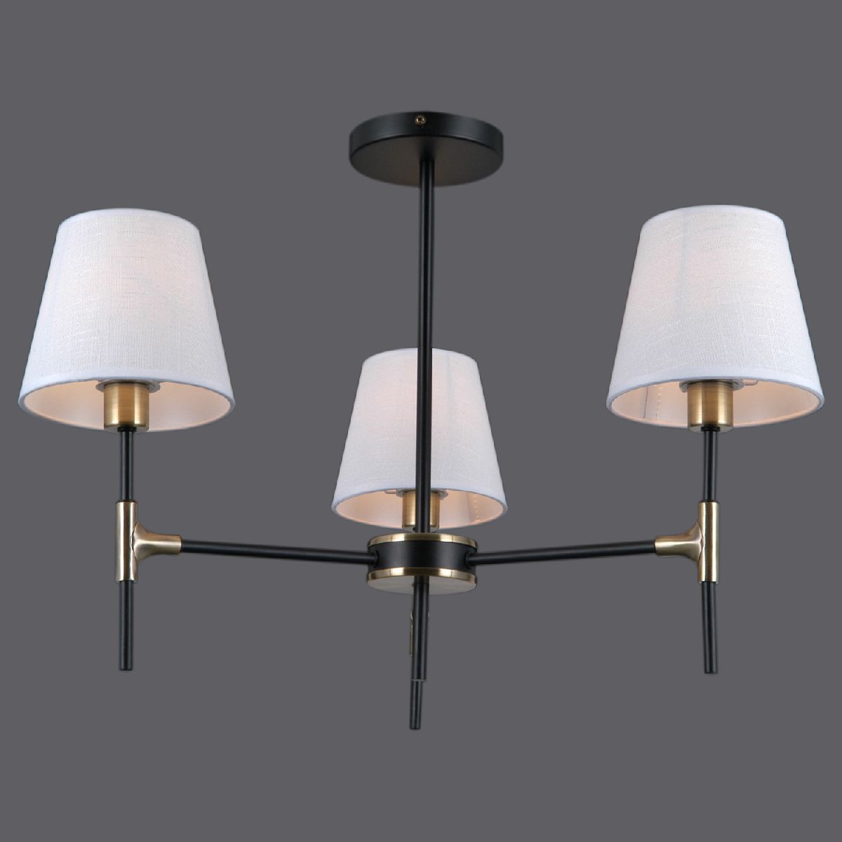 Люстра на штанге Illumico IL0185-3CSQ-24 BK AB CASTOR