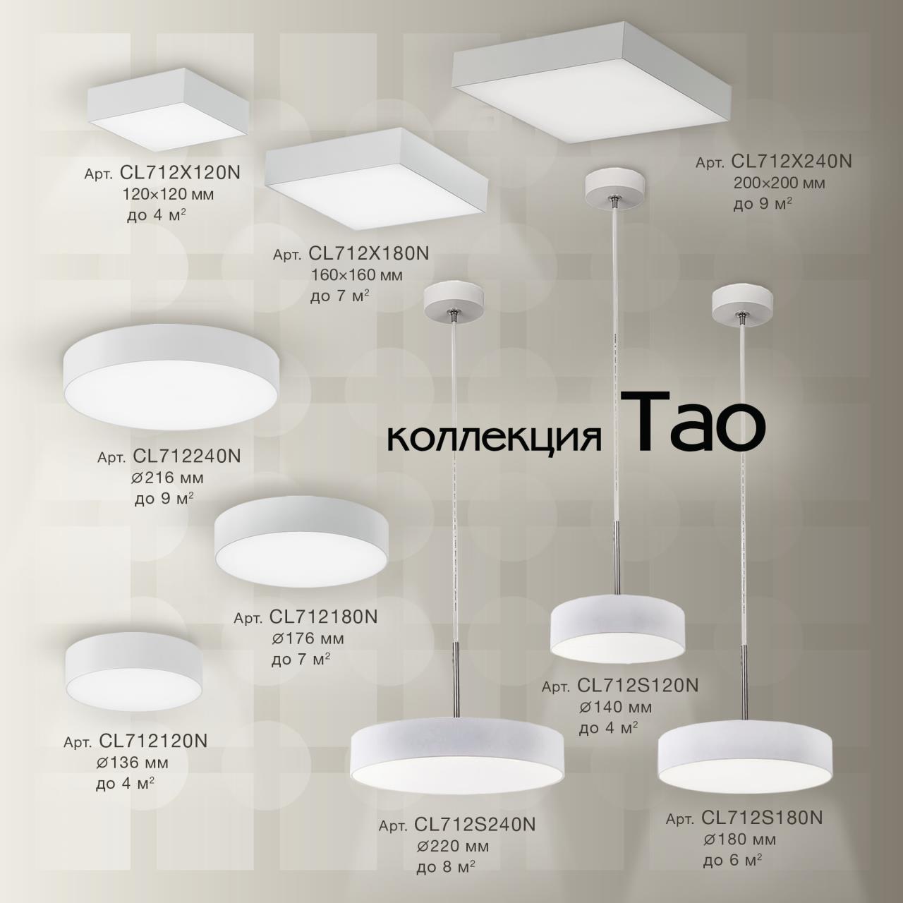 Накладной светодиодный светильник Citilux Тао CL712240N