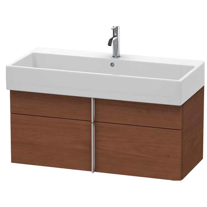 Duravit VA Тумба подвесная 98.4x43.1х44.1см., с раковиной, 1 выдв.ящик, цвет: American Walnut