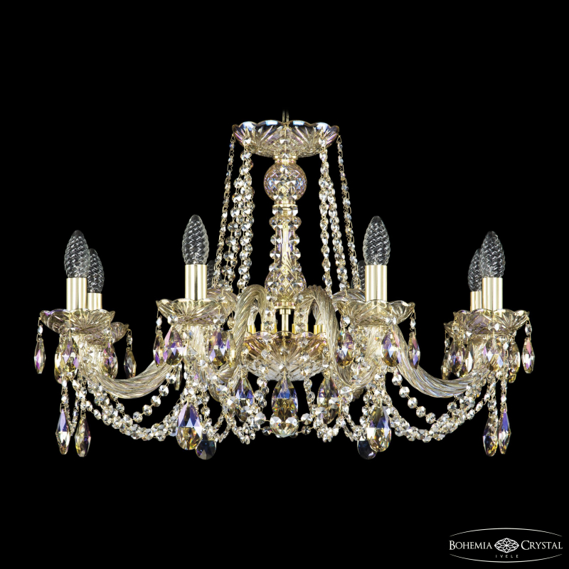 Подвесная люстра Bohemia Ivele Crystal 1402/8/240 G M801