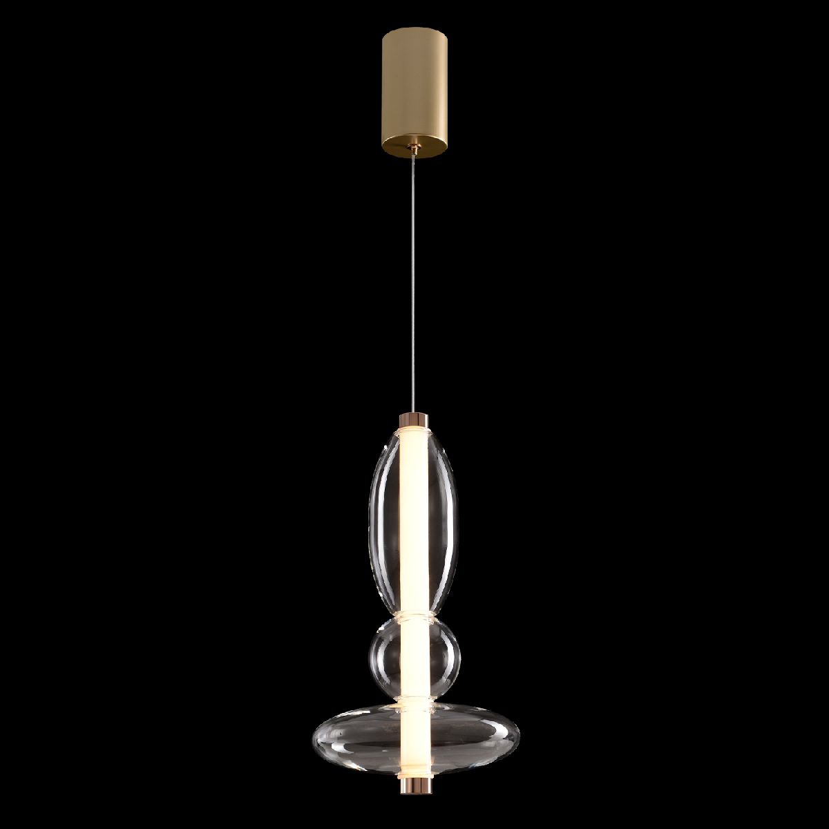 Подвесной светильник Crystal Lux QUASAR SP10W LED TRANSPARENT
