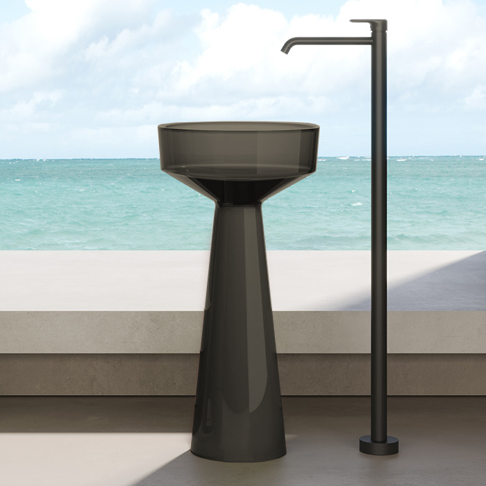 Dea Design Pedestal Basin Раковина напольная d42хh85см, цвет: smoky black
