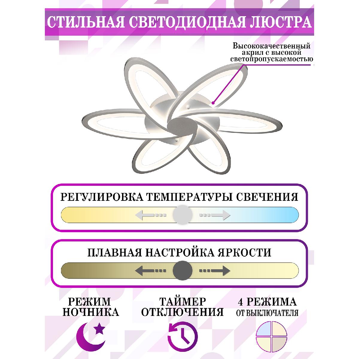 Потолочная люстра Natali Kovaltseva LED LAMPS 81217