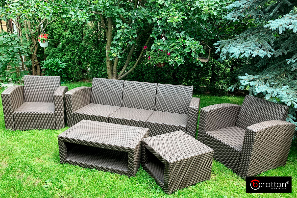 Комплект мебели Раттан премиум / Rattan premium 5, венге