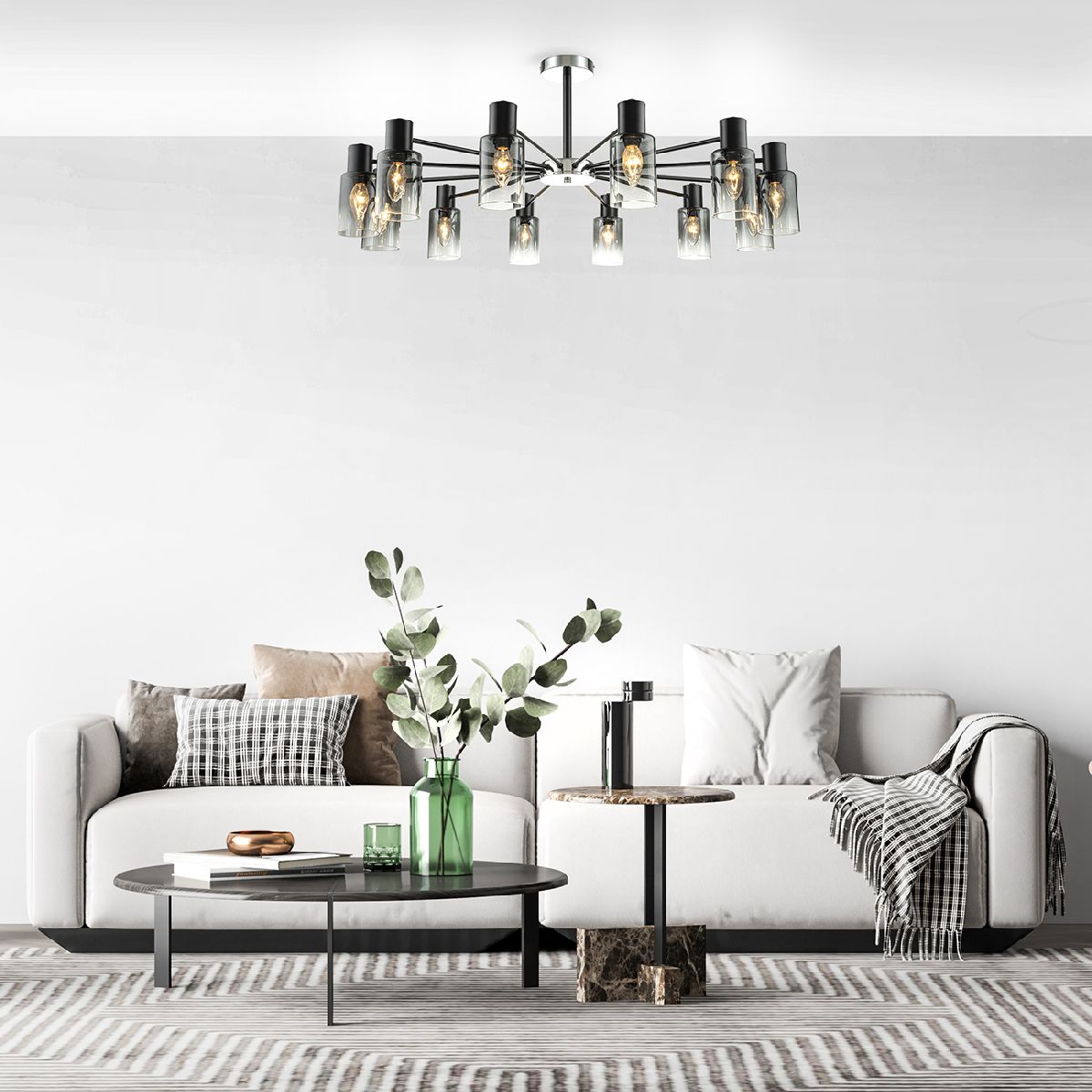Люстра на штанге Escada Diversity 2120/12P Black