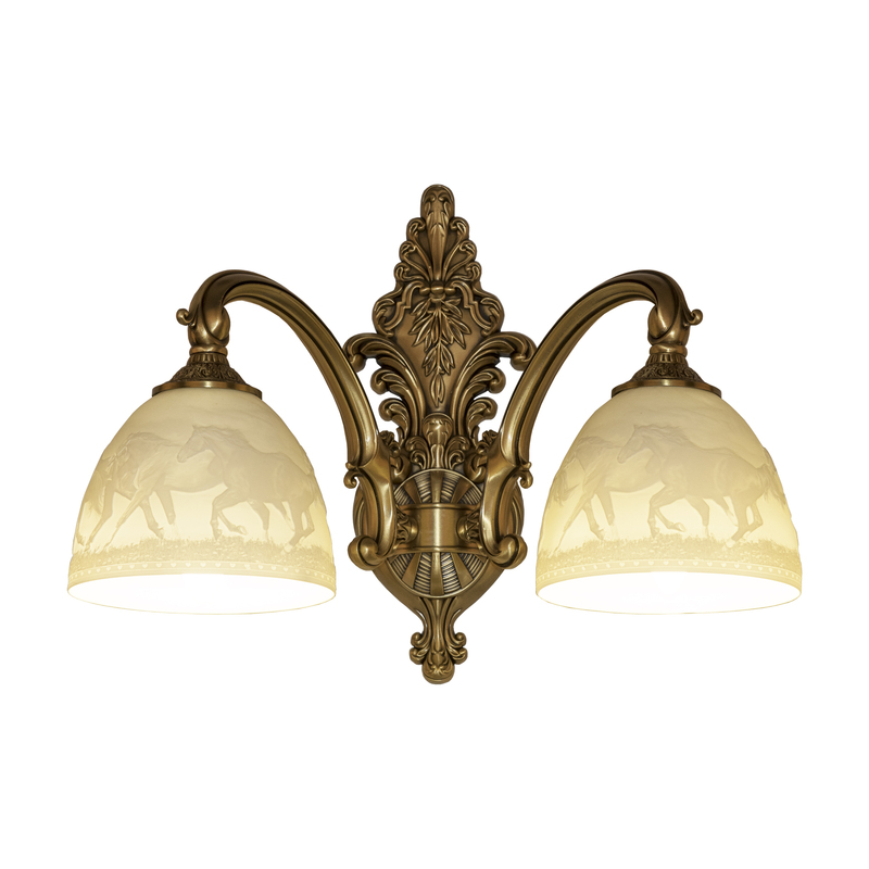 Бра Bohemia Ivele Crystal Verona 7209B14/2/175 FP P1 D Horse