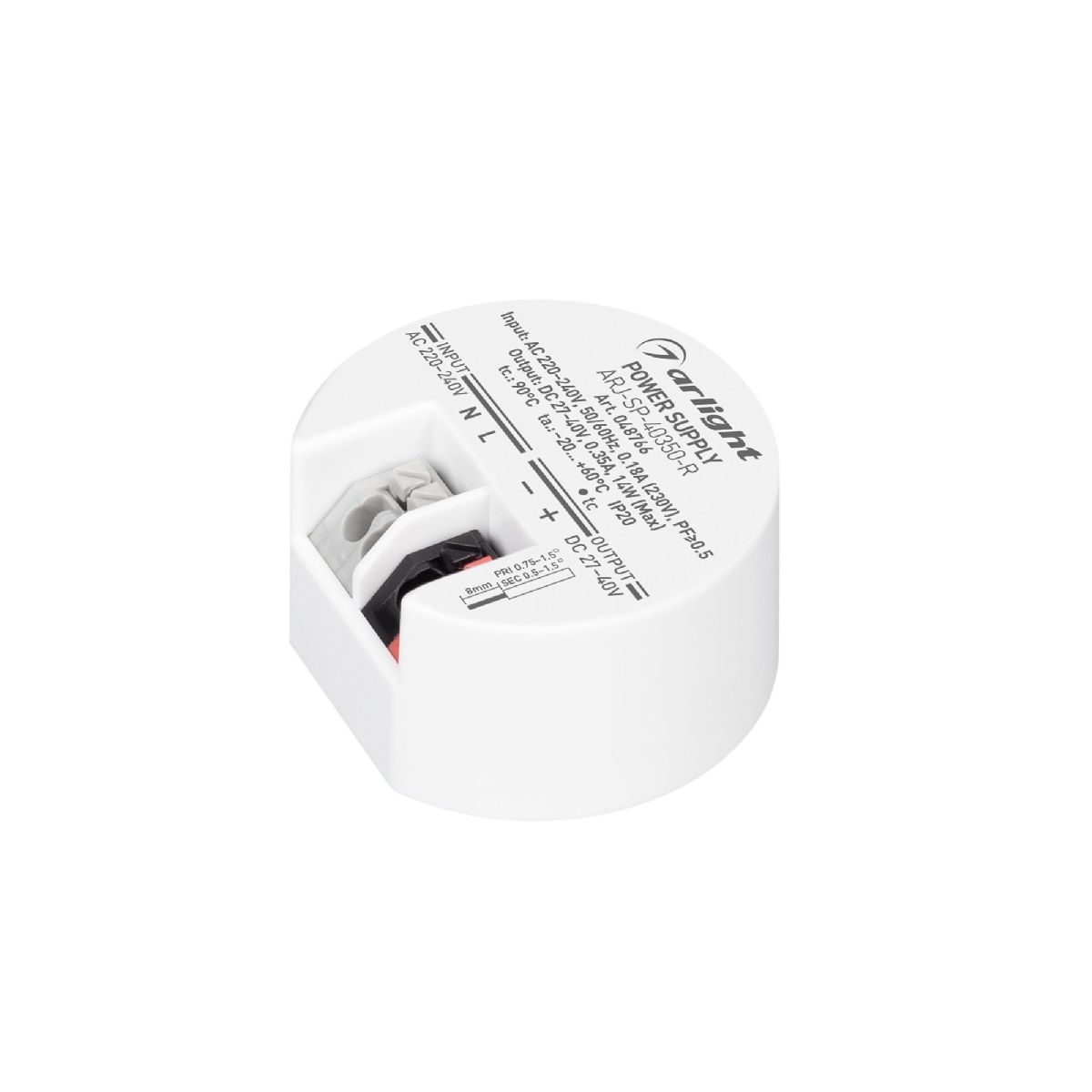 Блок питания Arlight ARJ-SP-40350-R (14W, 27-40V, 350mA) 048766