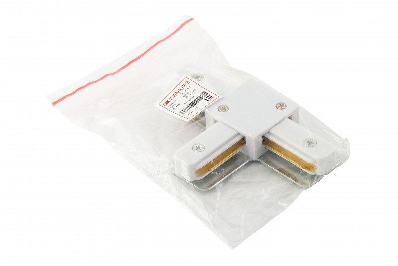 Коннектор T-образный Denkirs DK Track White TR1103-WH