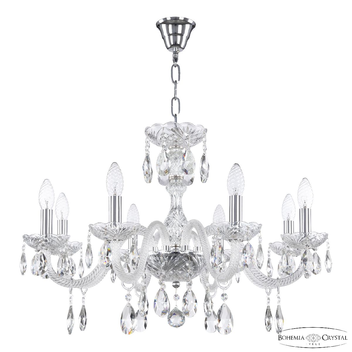 Подвесная люстра Bohemia Ivele Crystal 117/8/240 Ni