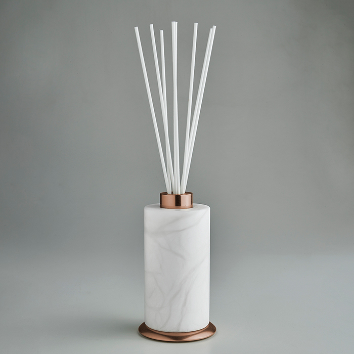3SC Baster Round Ароматический диффузор, настольный, цвет: алебастр/Warm Brushed Bronze PVD