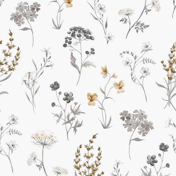 Обои Aura 1901-2 Botanical Grey