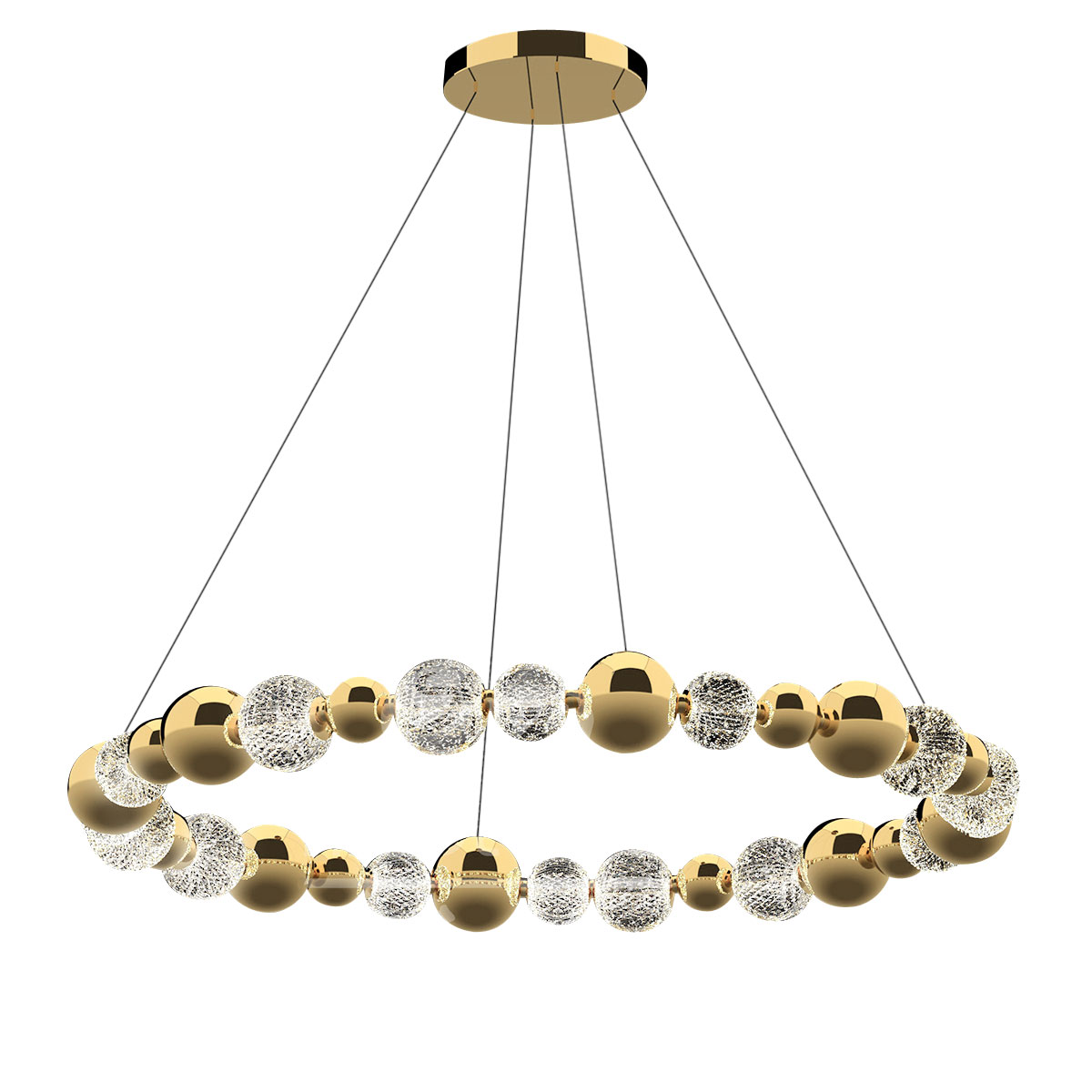 Подвесной светильник DeLight Collection Elliot Diamante MD21001002-1F gold