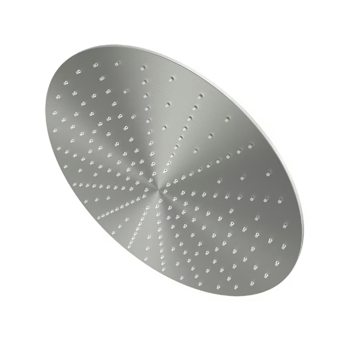 QuadroDesign Верхний душ, 30см., цвет: brushed stainless steel