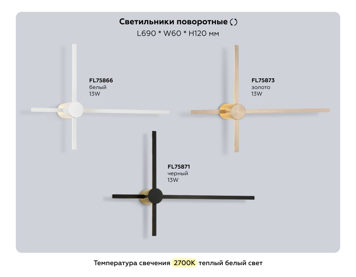 Настенный светильник Ambrella Light Comfort FL75866