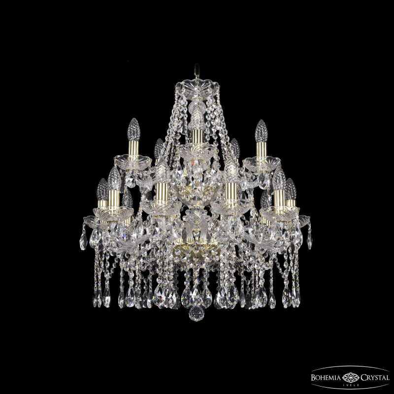Подвесная люстра Bohemia Ivele Crystal 1413/10+5/200/2d G