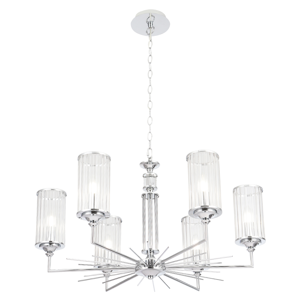Подвесная люстра Crystal Lux GLORIA SP6 CHROME