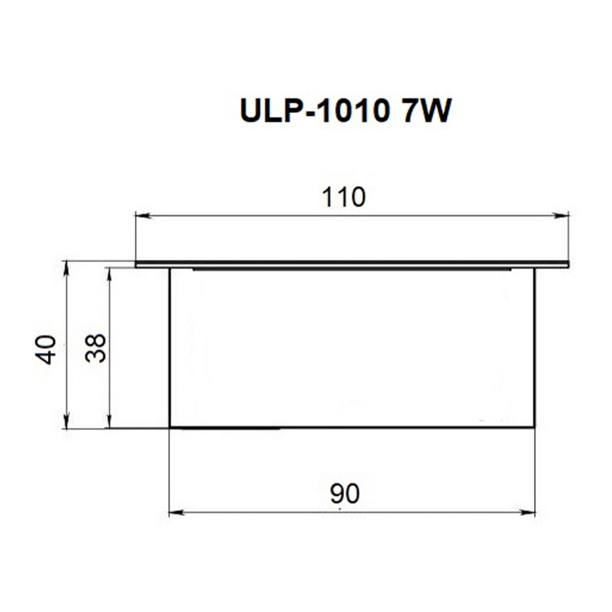 Встраиваемый светильник Uniel ULP-1010-42W/4000K IP54 GRILYATO OPAL WHITE KIT06 UL-00012835