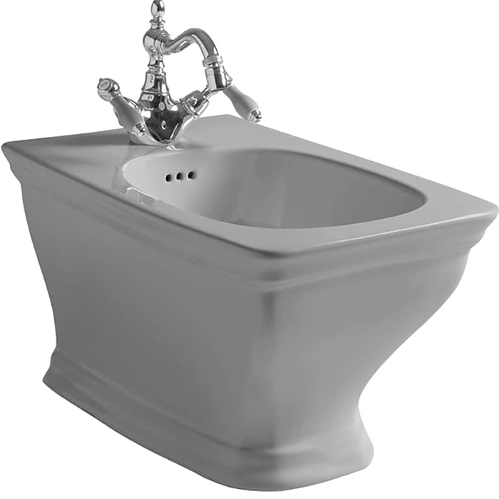 Artceram CIVITAS Биде подвесное 36х54 см, с 1 отв под смес, с крепеж. цвет: grigio acquarello