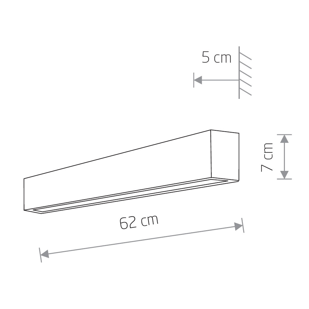 Настенный светильник Nowodvorski Straight Wall LED S 7568