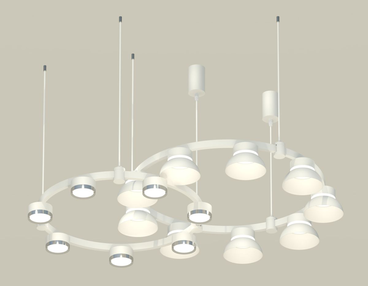 Комплект подвесного светильника Ambrella Light Techno Ring XR92081100 (A9208x2, C9241, C9236, N8140, N8118)