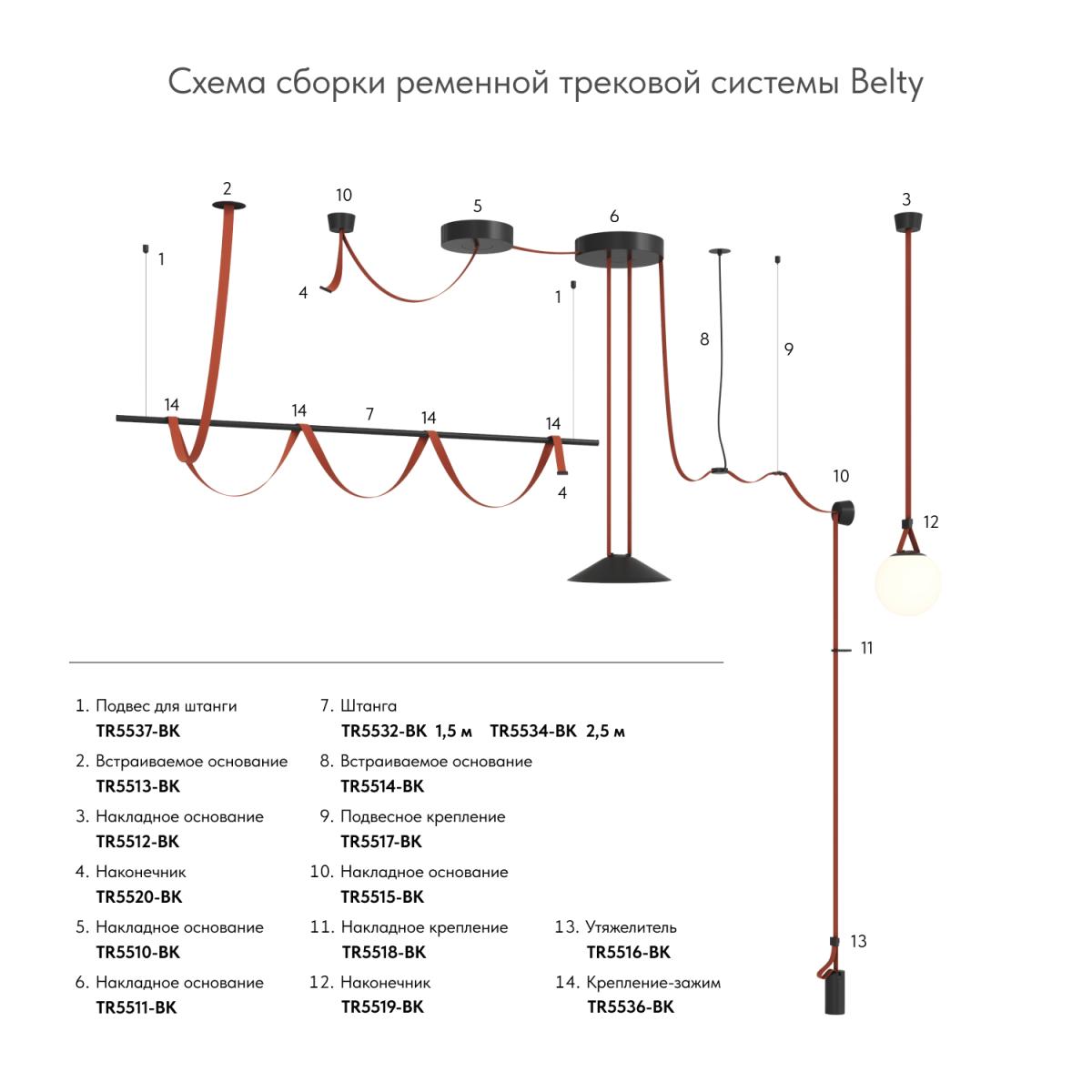 Трек-ремень Denkirs Belty base TR5501-LG