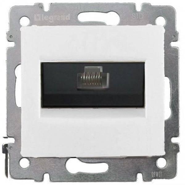 Розетка компьютерная RJ45 Legrand Valena ISDN белая 774441