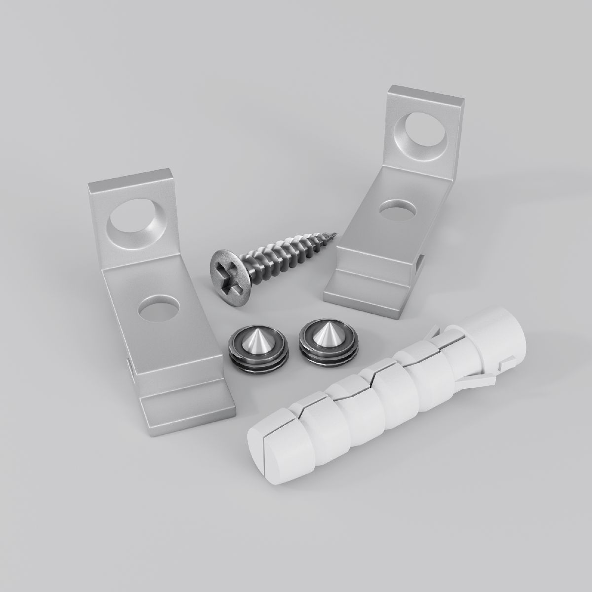Комплект креплений для радиусного профиля с боковым свечением (2 шт.) Maytoni Led strip ALM-3535R-1MT