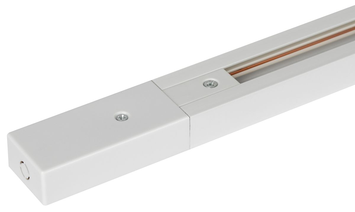 Комплект Эра TR-SET-200-1PT-PC WH шинопровод однофазный с профилем для натяжного потолка 2м белый Б0072544