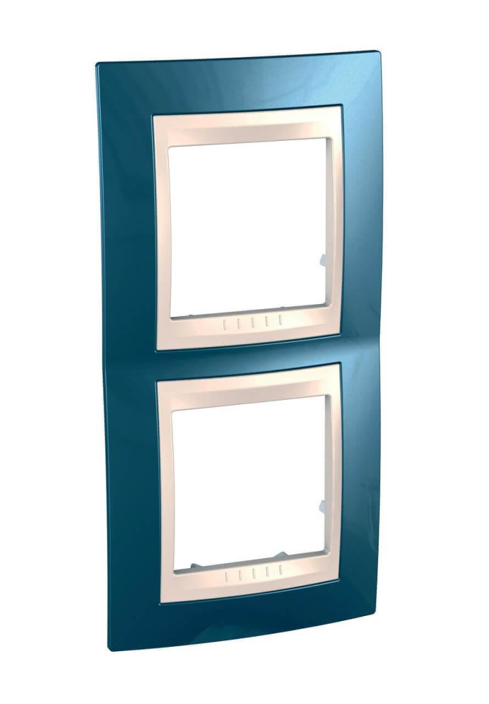 Рамка 2-постовая вертикальная Schneider Electric Unica Хамелеон MGU6.004V.554