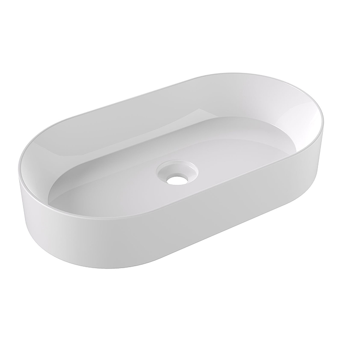 Alice Spy Oval Раковина 65x36х12см., накладная, без отв., цвет: белый глянцевый