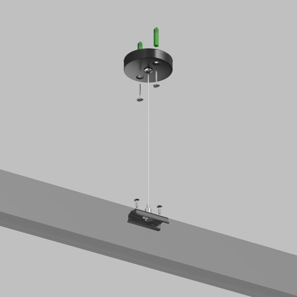 Подвесное крепление для шинопровода Denkirs TR2106-BK
