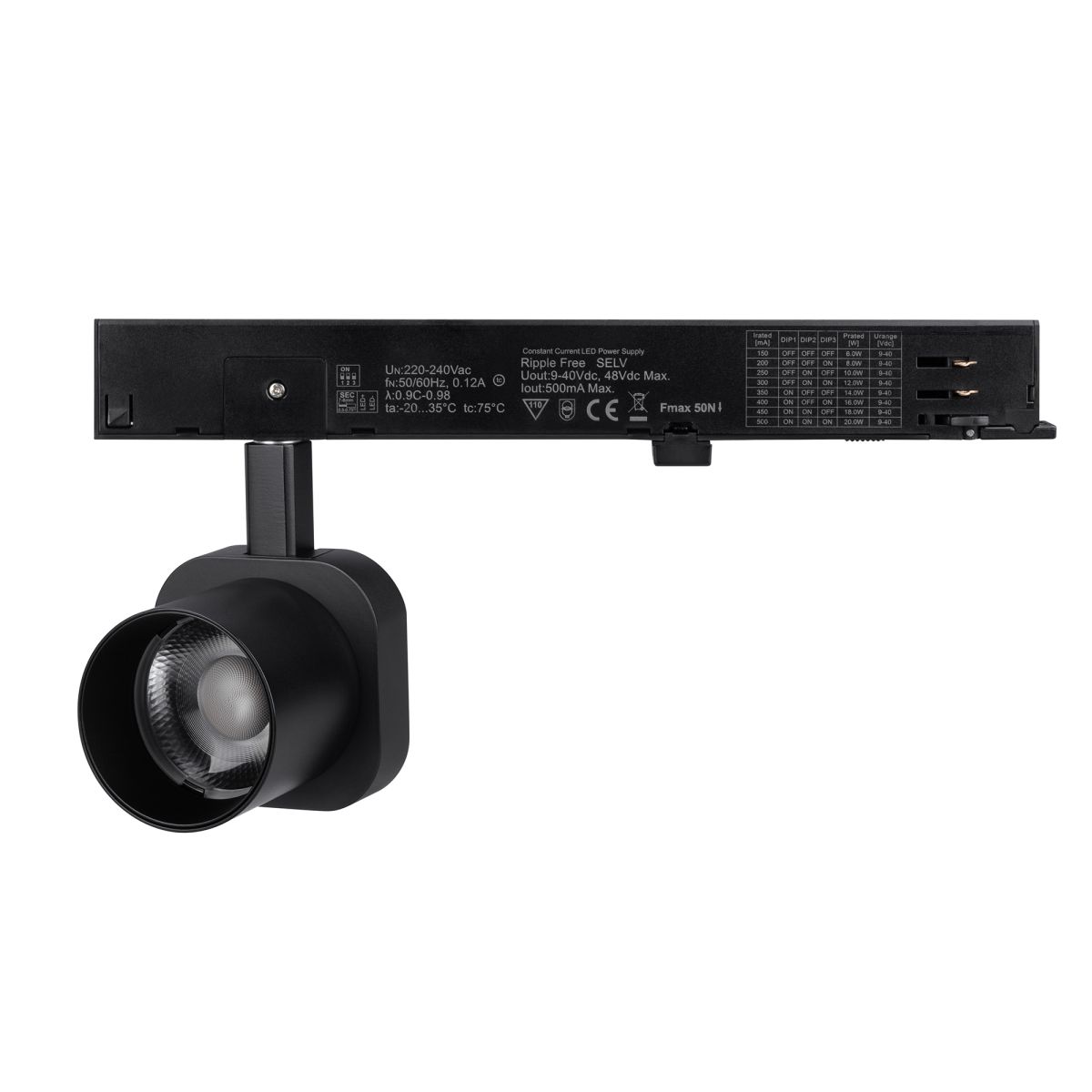 Трековый трехфазный светильник Arlight LGD-DIAFILM-4TR-R60-10W Day4000 (BK, 60 deg, 230V) (IP20 Металл) 061497