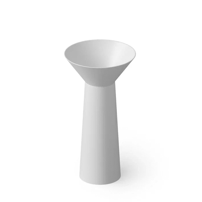 Dea Design Pedestal Basin Раковина 48х48х90см., напольная, без отв., Solid Surface, цвет: White №18
