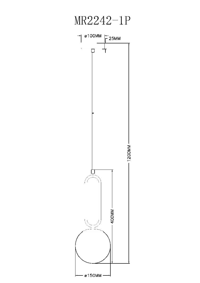 Подвесной светильник Myfar Pierre MR2242-1P