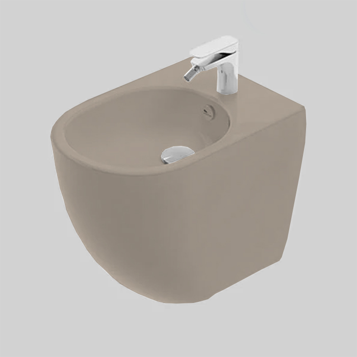 Artceram Vita Биде напольное 36х52см., 1 отв., покрытие Saniglaze, цвет: matera
