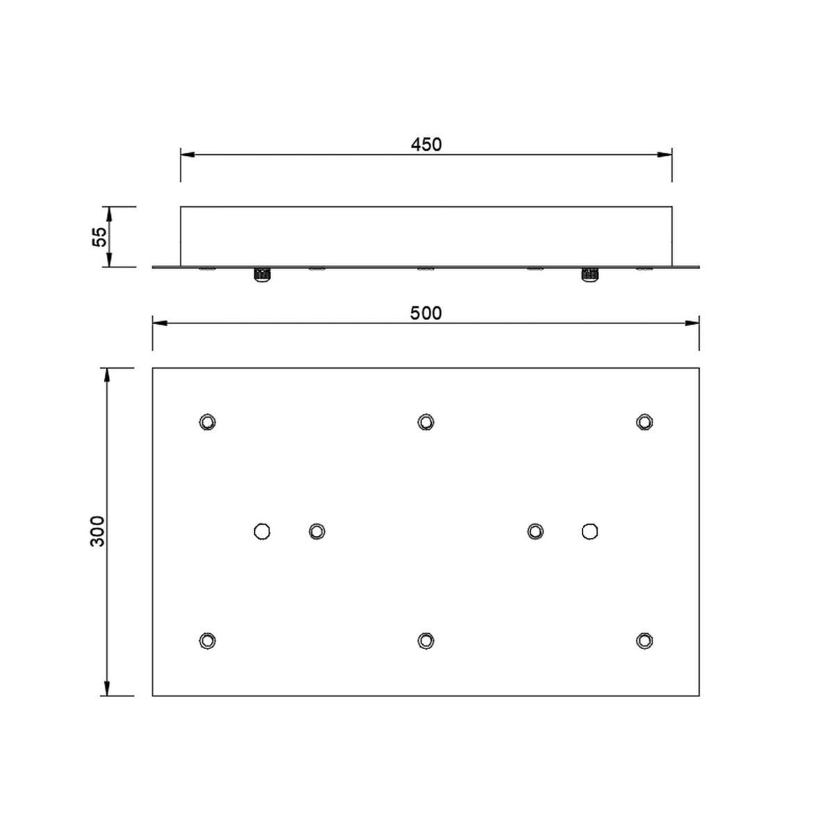 Основание потолочное 8L Mantra Modular Light Florones 9387