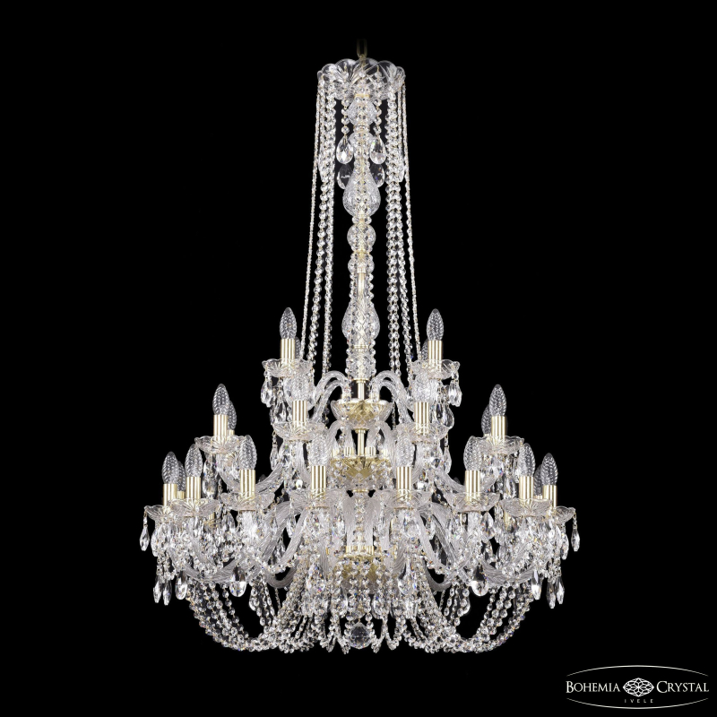 Подвесная люстра Bohemia Ivele Crystal 1402/16+8+4/300/h-123/3d G