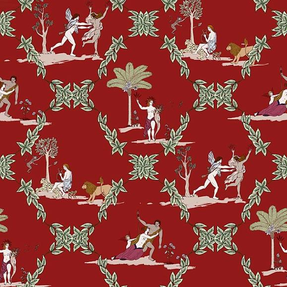 Обои Coordonne 8800055N Neo-Bucolic Red