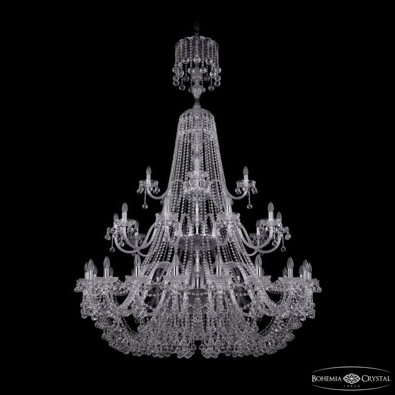 Подвесная люстра Bohemia Ivele Crystal 1409/20+10+5/530/XL-203/3d Ni