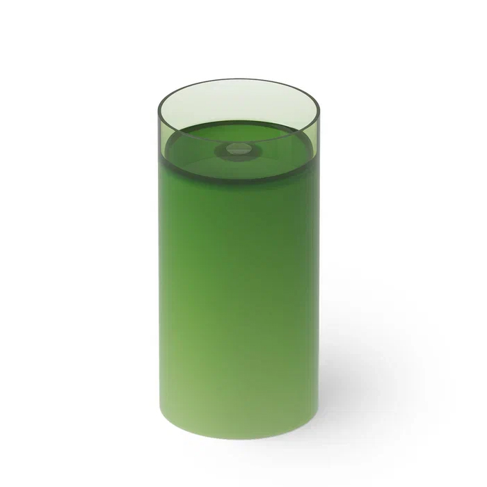 Dea Design Pedestal Basin Раковина 45х45х90см., напольная, без отв., Glasstech, прозрачная смола, цвет: Emerald R3